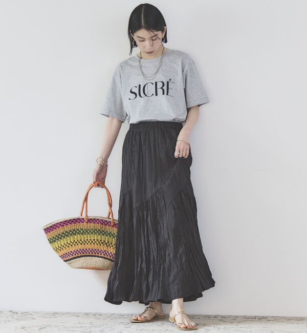 Doux archives「ワッシャーフレアスカート」|スカート|
