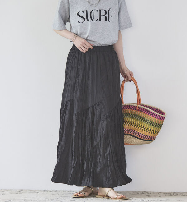 Doux archives「ワッシャーフレアスカート」|スカート|