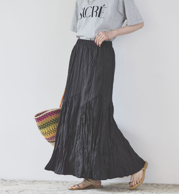 Doux archives「ワッシャーフレアスカート」|スカート|