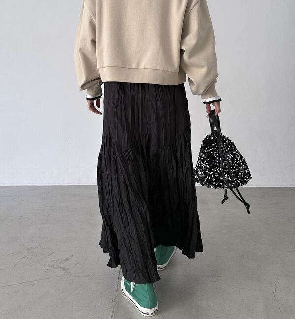 Doux archives「ワッシャーフレアスカート」|スカート|