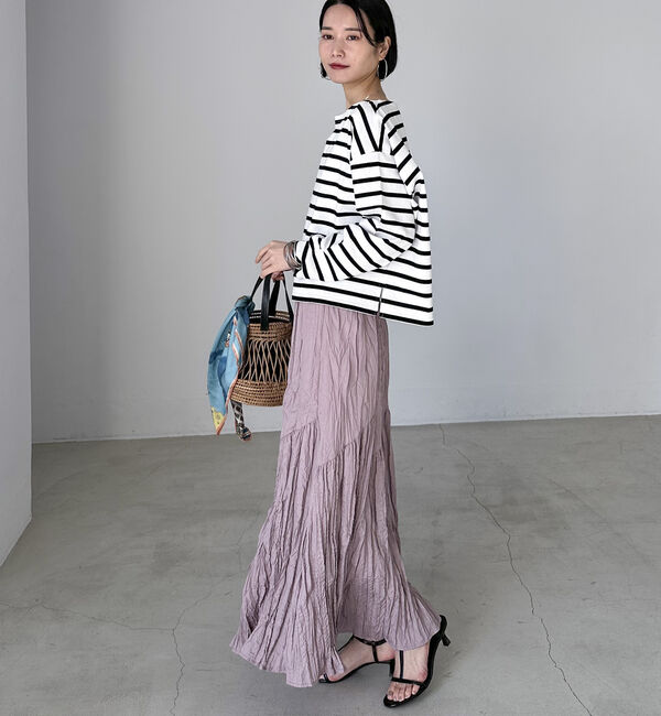 Doux archives「ワッシャーフレアスカート」|スカート|