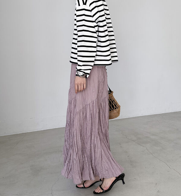 Doux archives「ワッシャーフレアスカート」|スカート|