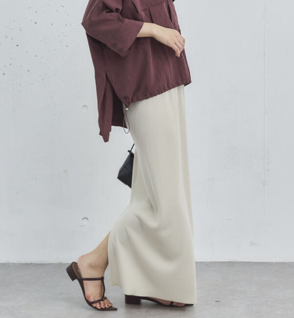 Doux archives「リブロングタイトスカート」|スカート|IVORY