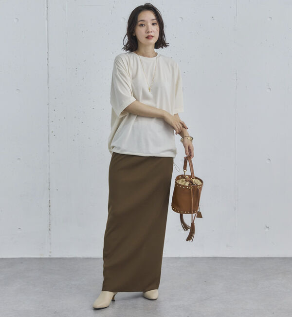 Doux archives「リブロングタイトスカート」|スカート|