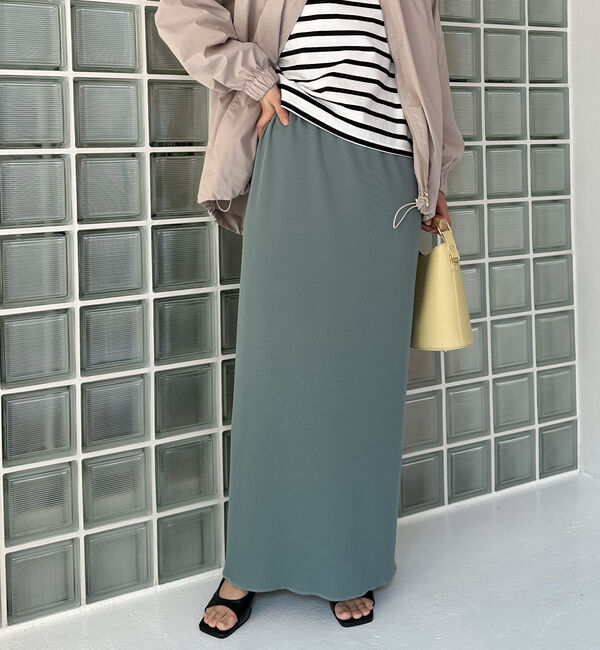 Doux archives「リブロングタイトスカート」|スカート|