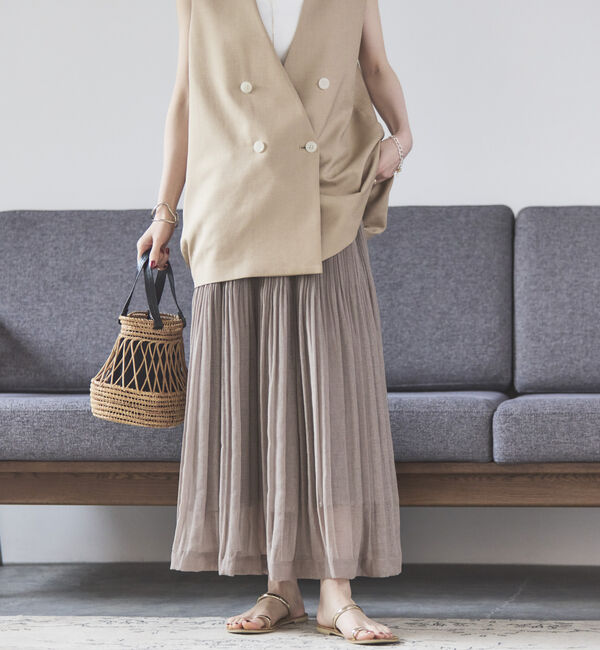 Doux archives「シアーリネンライクスカート」|スカート|