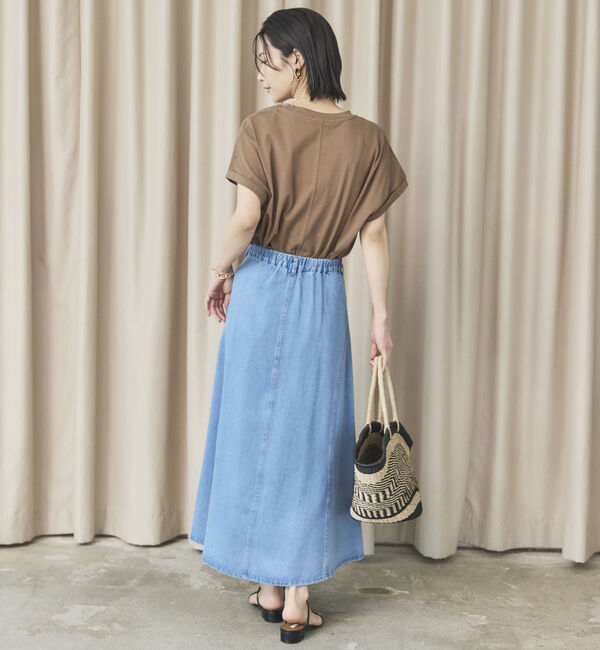 Doux archives「ソフトデニムフレアスカート」|スカート|