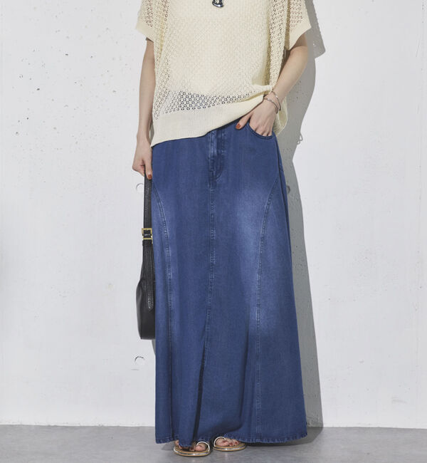 Doux archives「ソフトデニムフレアスカート」|スカート|