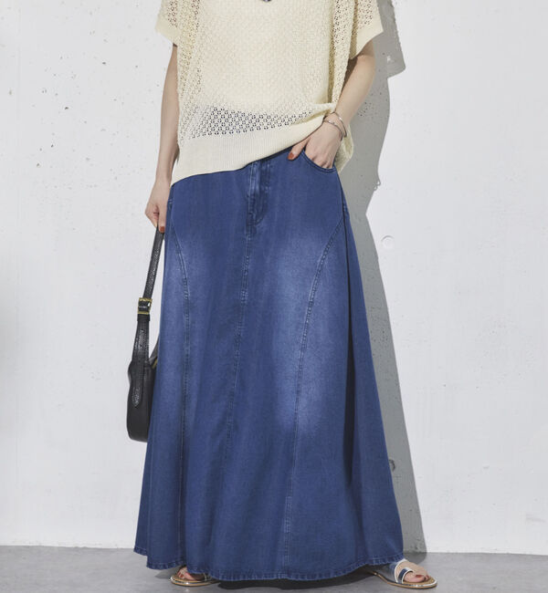 Doux archives「ソフトデニムフレアスカート」|スカート|