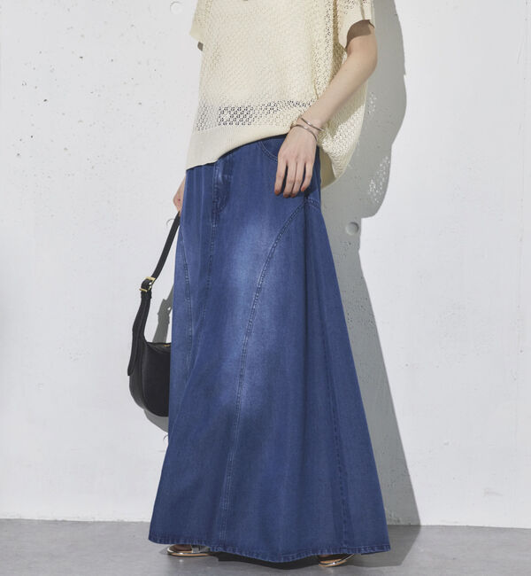 Doux archives「ソフトデニムフレアスカート」|スカート|