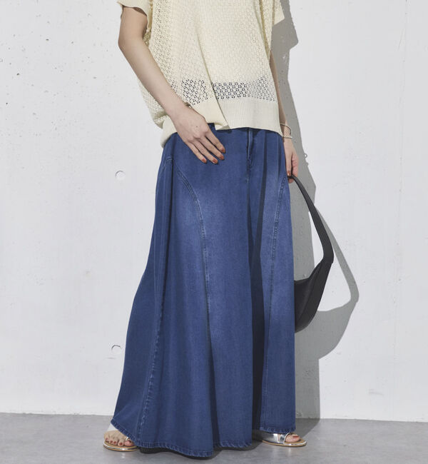 Doux archives「ソフトデニムフレアスカート」|スカート|