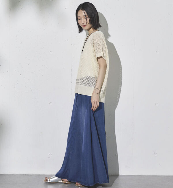 Doux archives「ソフトデニムフレアスカート」|スカート|