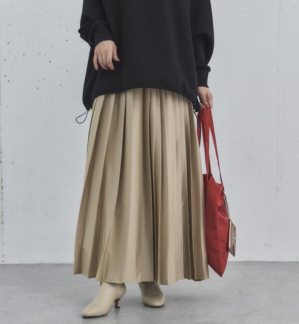 Doux archives「ランダムプリーツスカート」|スカート|BEIGE