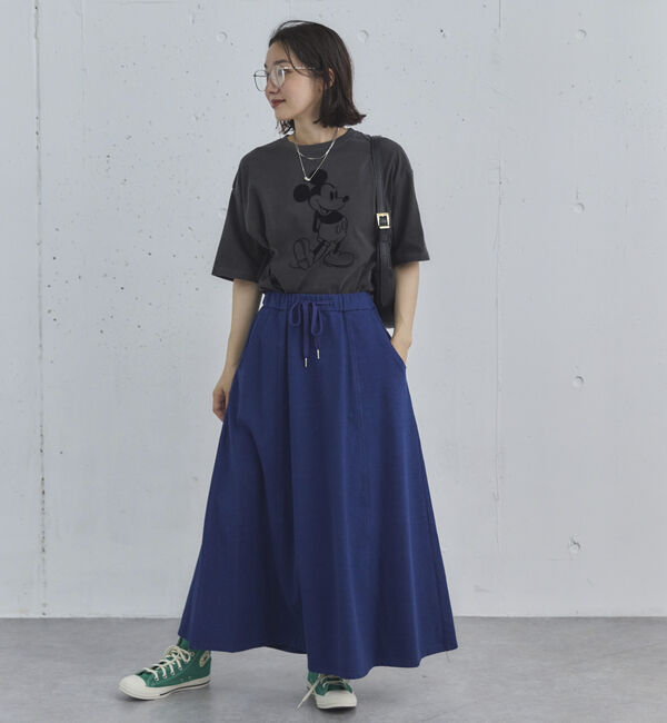 Doux archives「デニムイージーフレアスカート」|スカート|