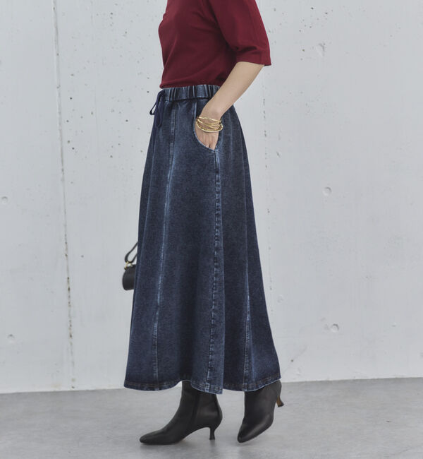 Doux archives「デニムイージーフレアスカート」|スカート|