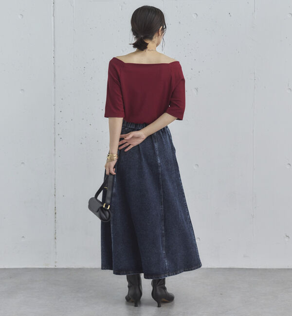 Doux archives「デニムイージーフレアスカート」|スカート|