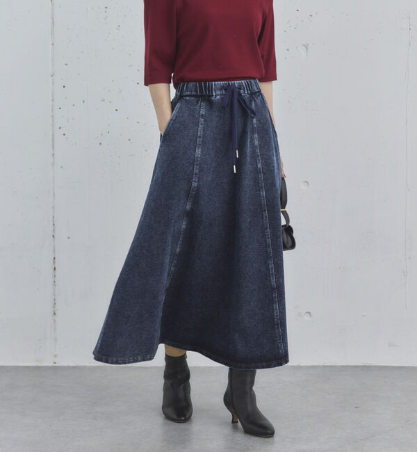 Doux archives「デニムイージーフレアスカート」|スカート|
