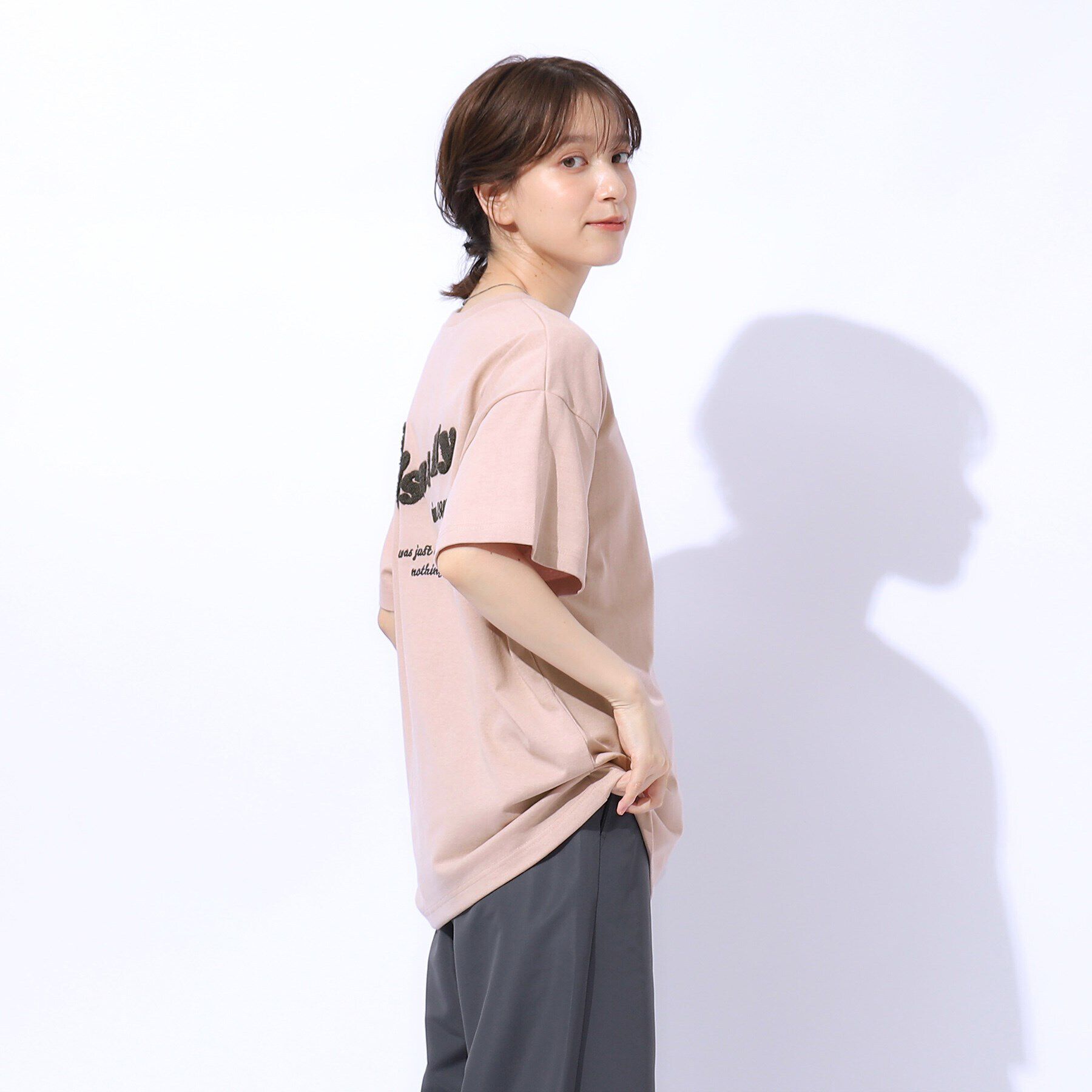 SHOO･LA･RUE「サガラ刺繍BIGTシャツ」|Tシャツ・カットソー|