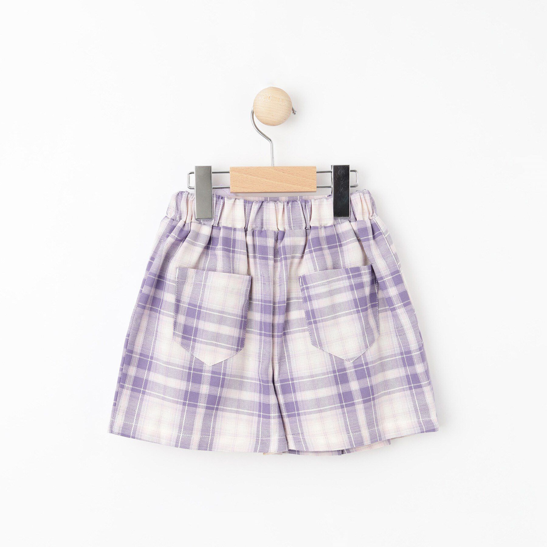 SHOO･LA･RUE「【110-140cm】チャーム付きチェックプリーツスカパン」|スカート|