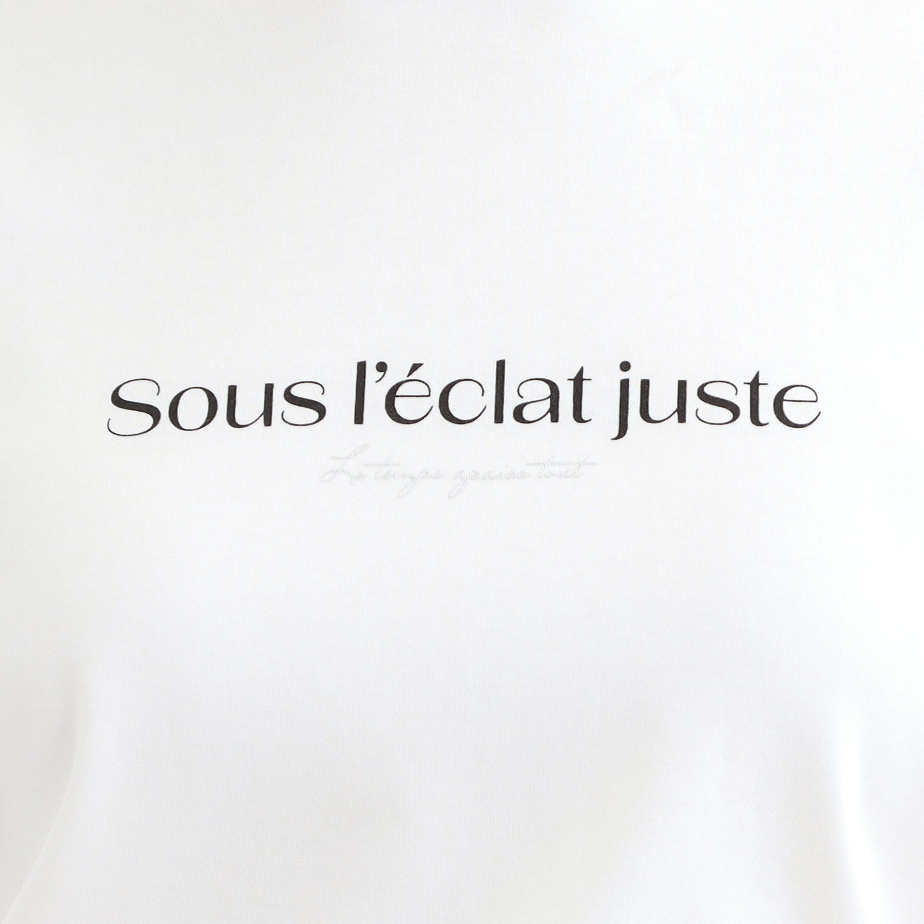 SHOO･LA･RUE「【接触冷感、UVカット、抗菌防臭】スムース ロゴロンT」|Tシャツ・カットソー|