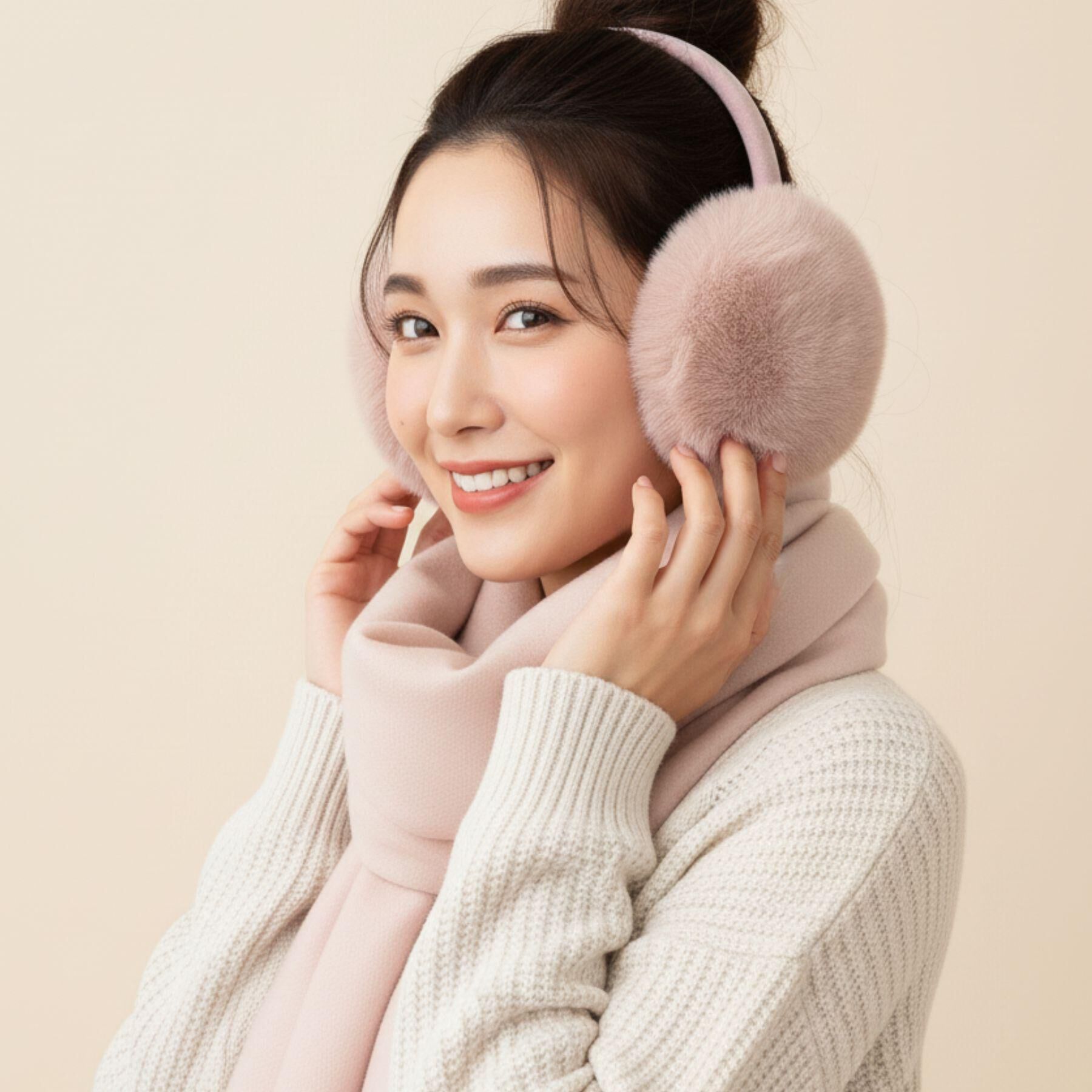 Ober Tashe「【防寒】もふもふあったか　太アームのイヤーマフ」|イヤーマフ|