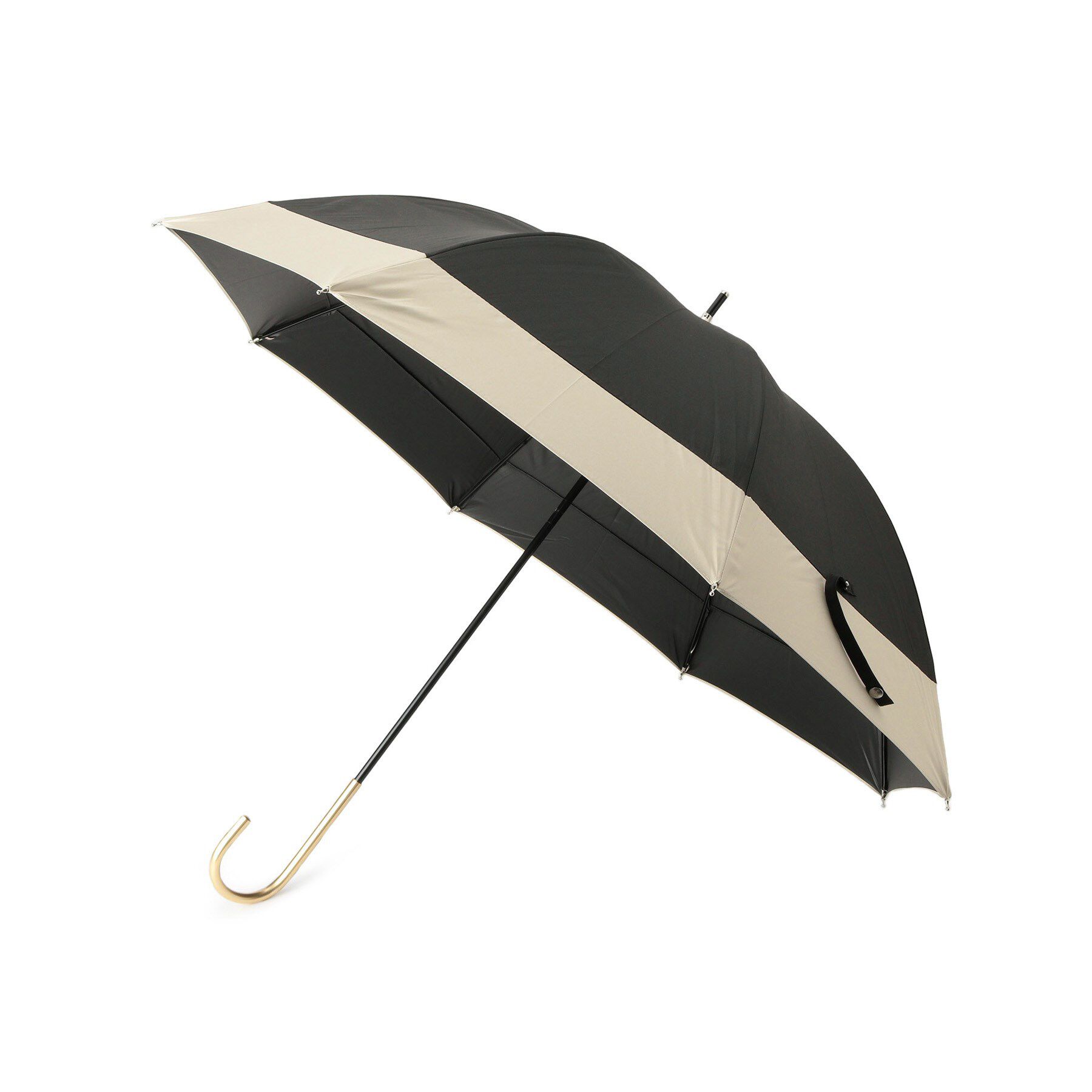 Ober Tashe「バイカラー日傘／晴雨兼用／長傘」|傘|ブラック(019)