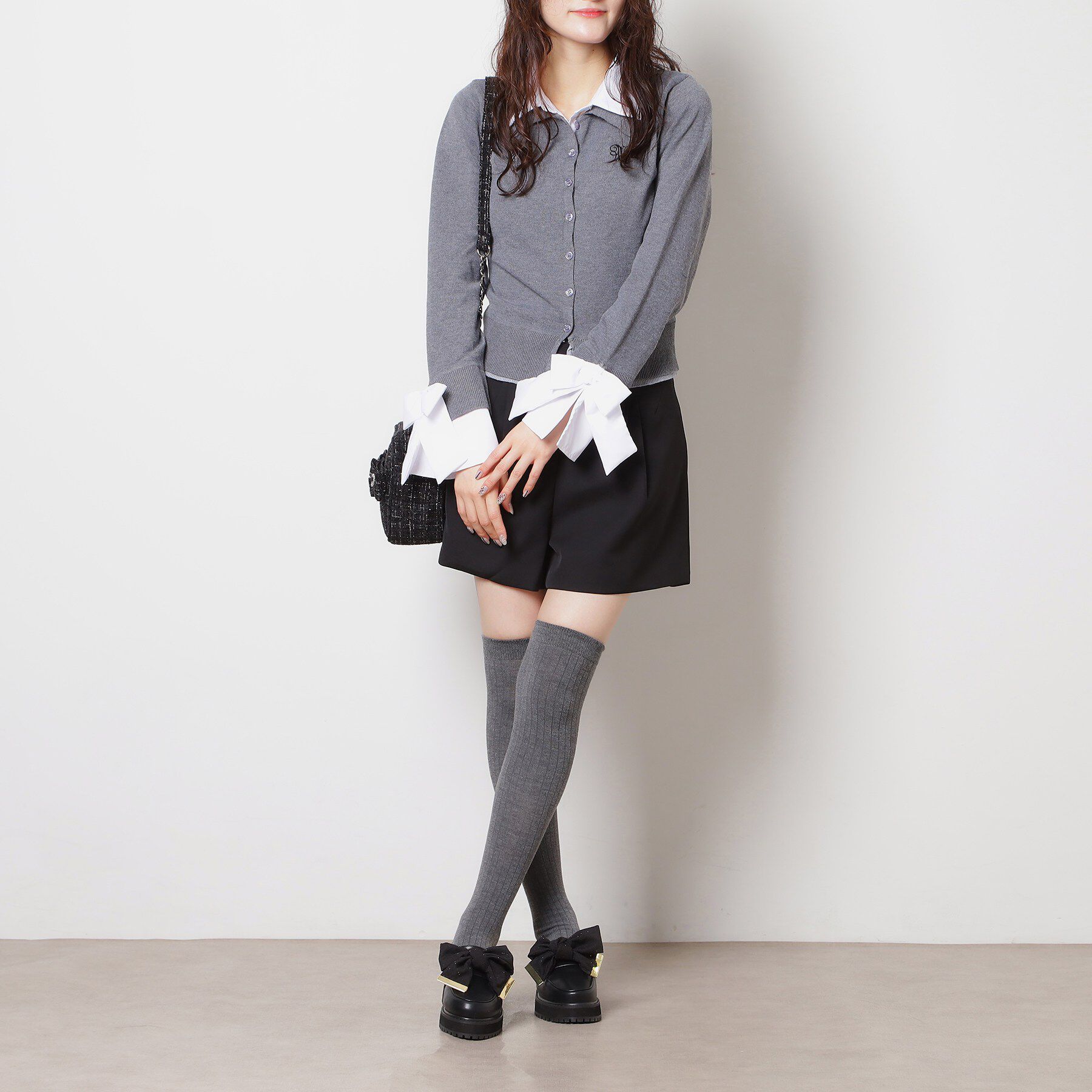 ESPERANZA「晴雨兼用リボン厚底ローファー」|パンプス|