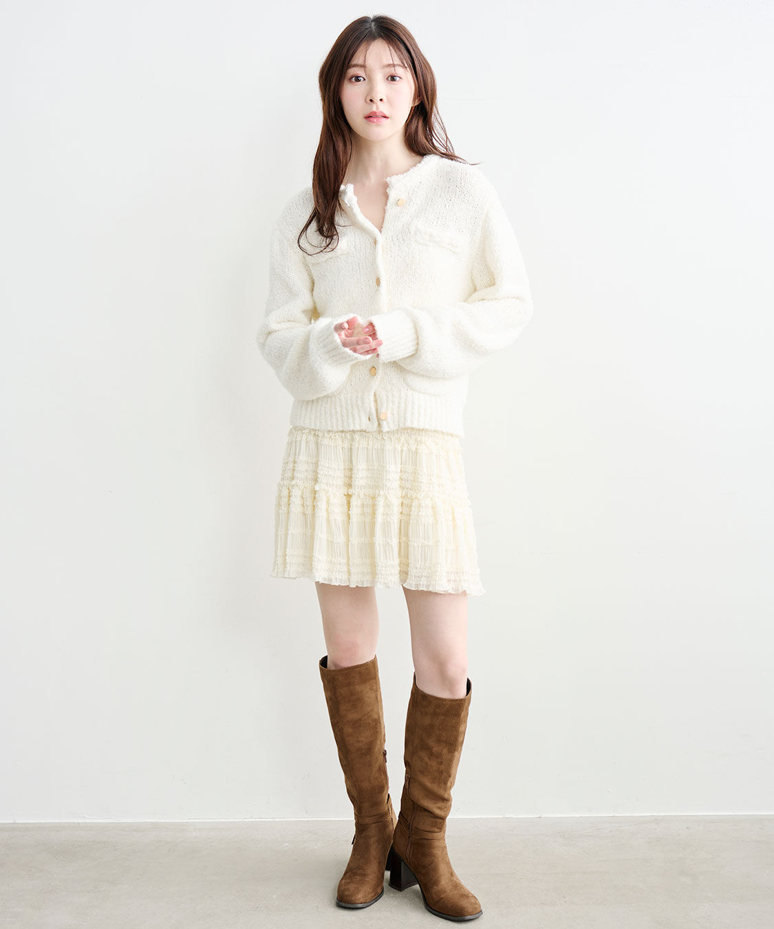 COCO DEAL「ポケットディティールコンパクトニットカーディガン」|ニット・セーター|