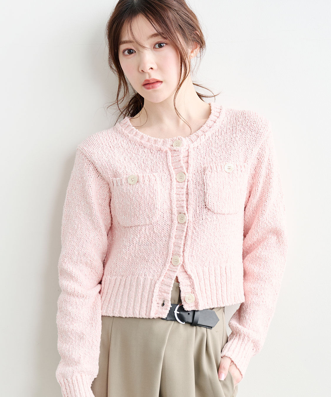 COCO DEAL「ポケットディティールコンパクトニットカーディガン」|ニット・セーター|