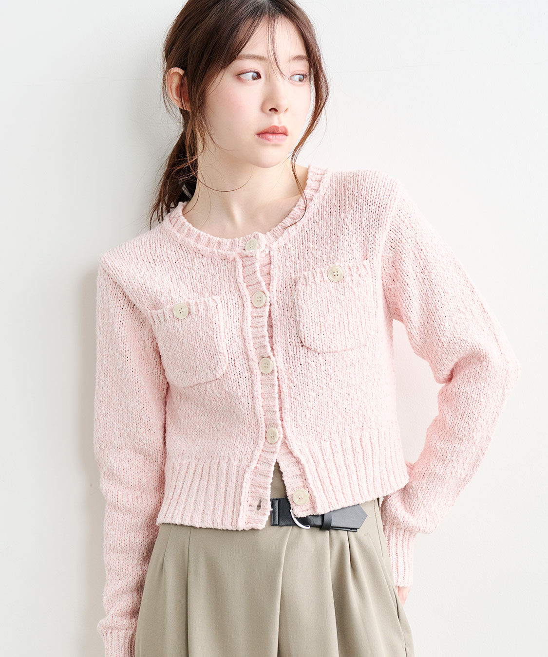 COCO DEAL「ポケットディティールコンパクトニットカーディガン」|ニット・セーター|