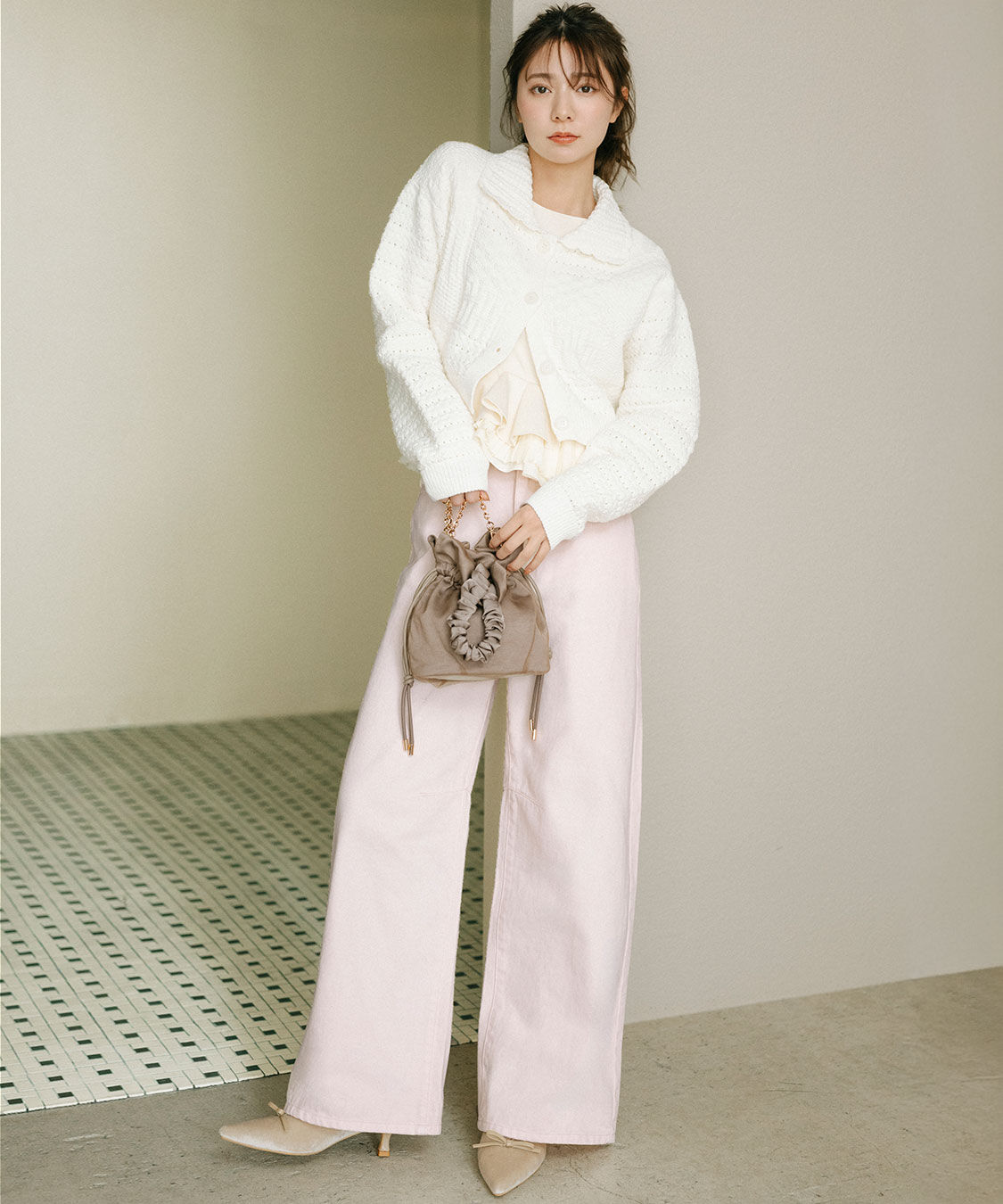 COCO DEAL「バレルワイドデニム/製品染めパンツ」|デニム|