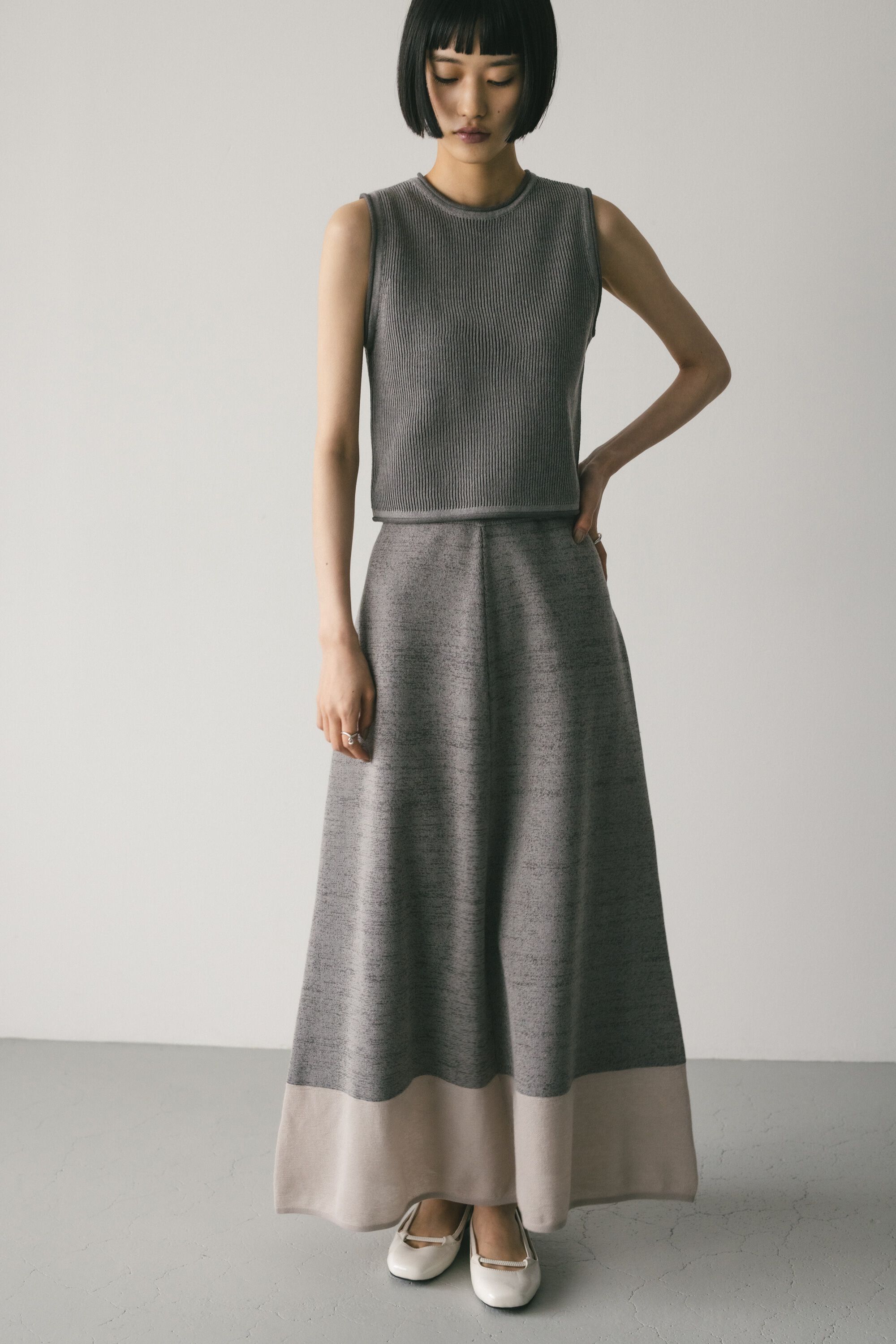 STYLEMIXER「セットアップコンビネーションニットスカート」|スカート|