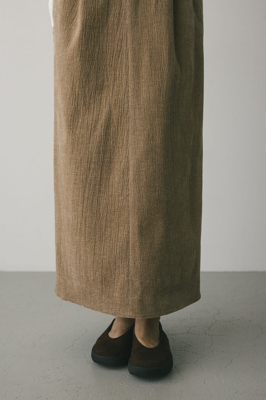 STYLEMIXER「ハイウエストタックベロアスカート」|スカート|