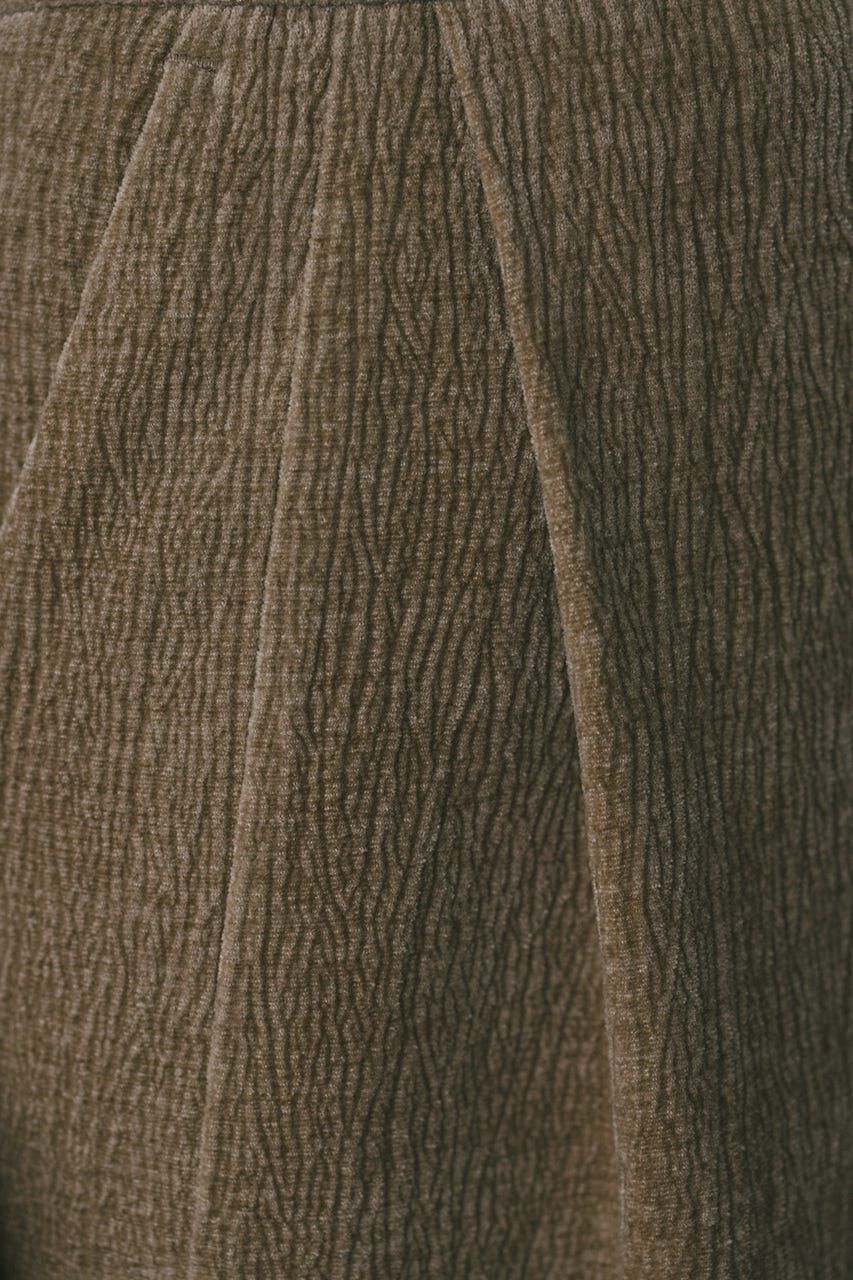 STYLEMIXER「ハイウエストタックベロアスカート」|スカート|