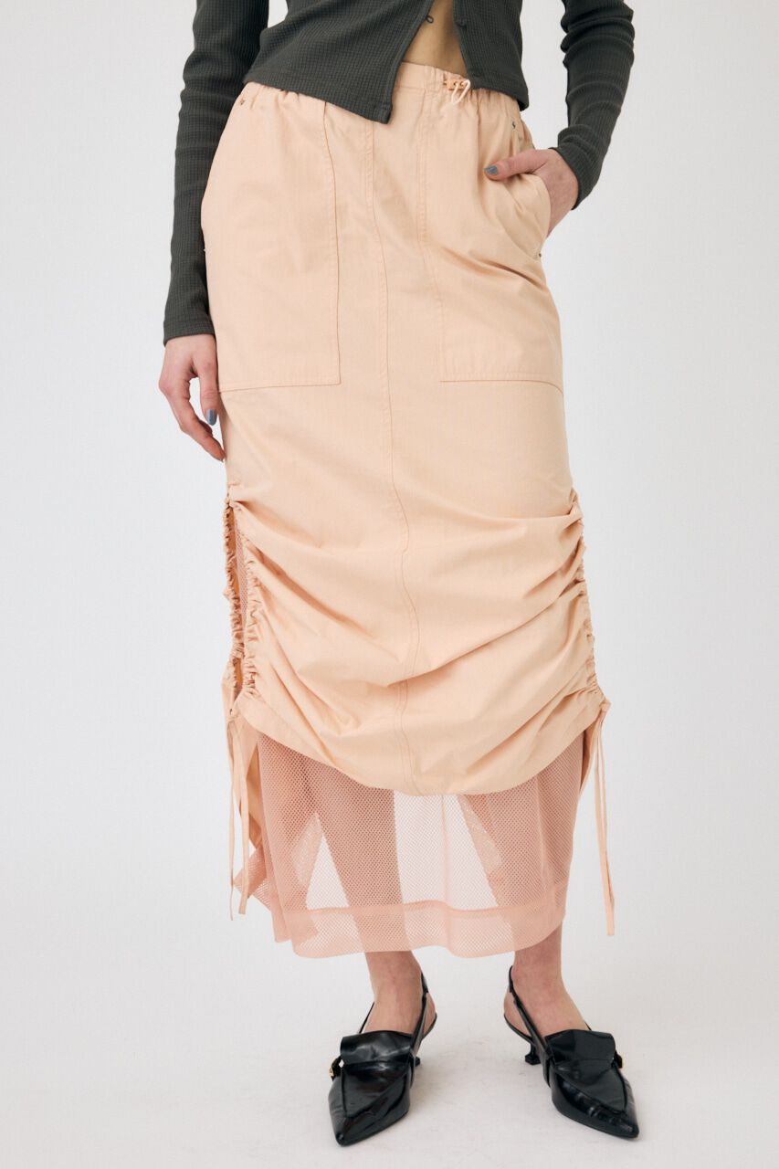 MOUSSY「MESH LAYERED CARGO スカート」|スカート|