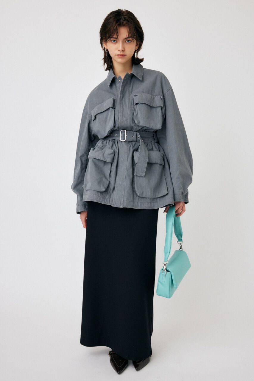 MOUSSY「I LINE MAXI スカート」|スカート|BLK