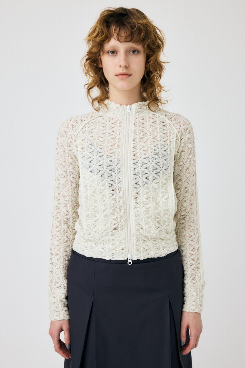 MOUSSY「BUMPY LACE TRACK ジャケット」|その他|WHT