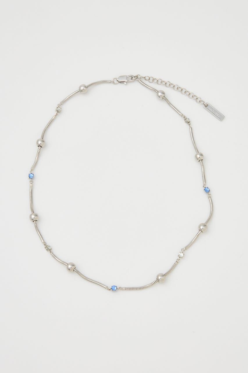 MOUSSY「GEM チョーカー」|ネックレス|SLV