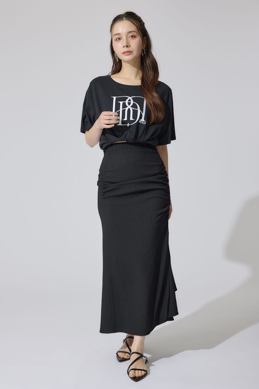 rienda「ギャザーマーメイドジャストウエストスカート」|スカート|