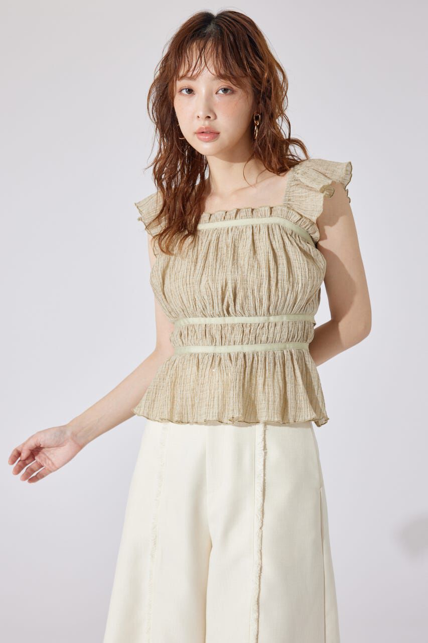 rienda「フリルギャザートップス」|シャツ・ブラウス|KHA