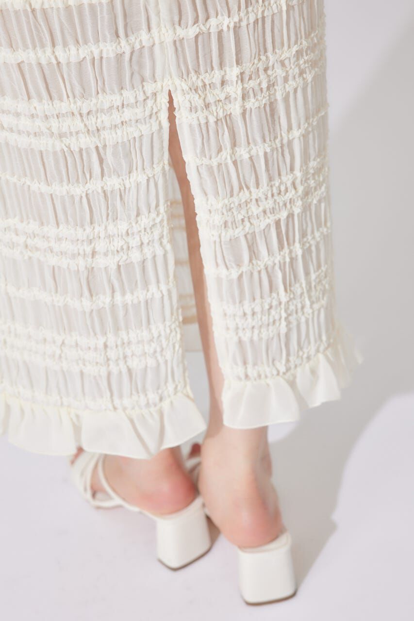 rienda「シャーリングカットフリルスカート」|スカート|