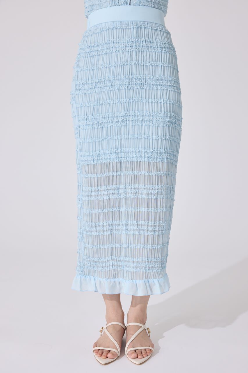 rienda「シャーリングカットフリルスカート」|スカート|