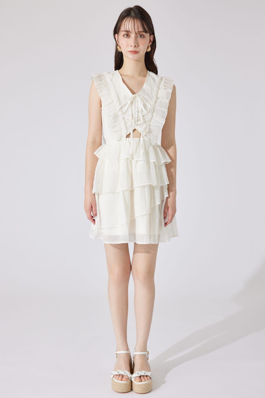 rienda「ティアードフリルミニワンピース」|ワンピース|