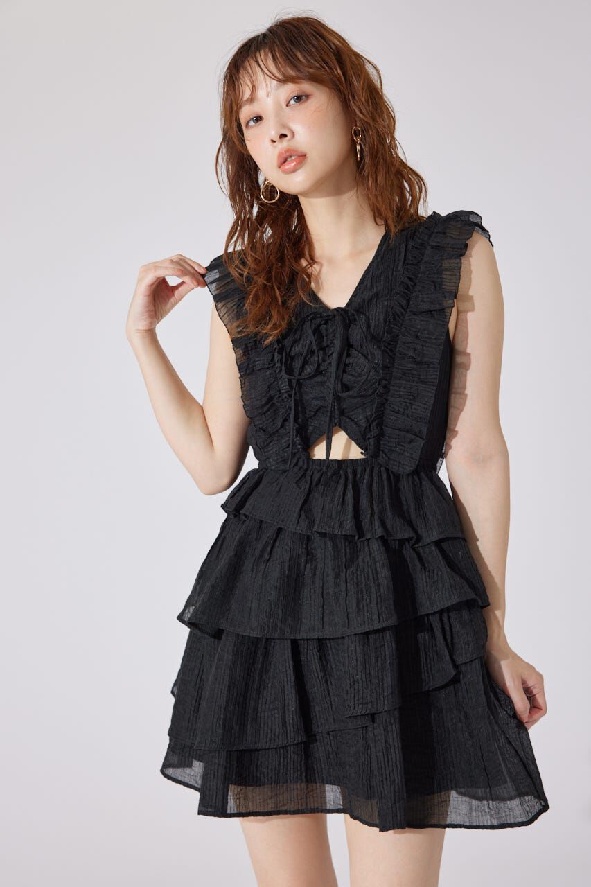 rienda「ティアードフリルミニワンピース」|ワンピース|