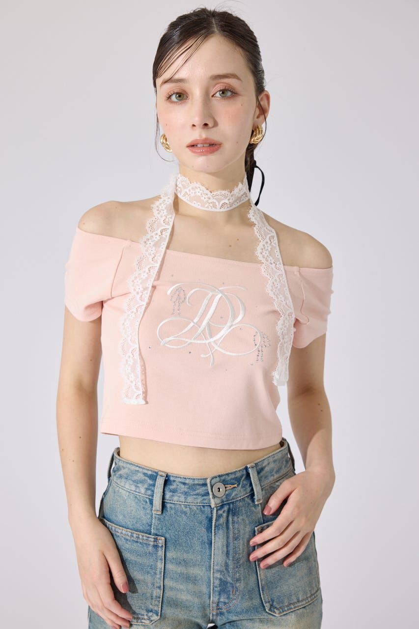 rienda「2WAYオフショルTシャツ」|Tシャツ・カットソー|