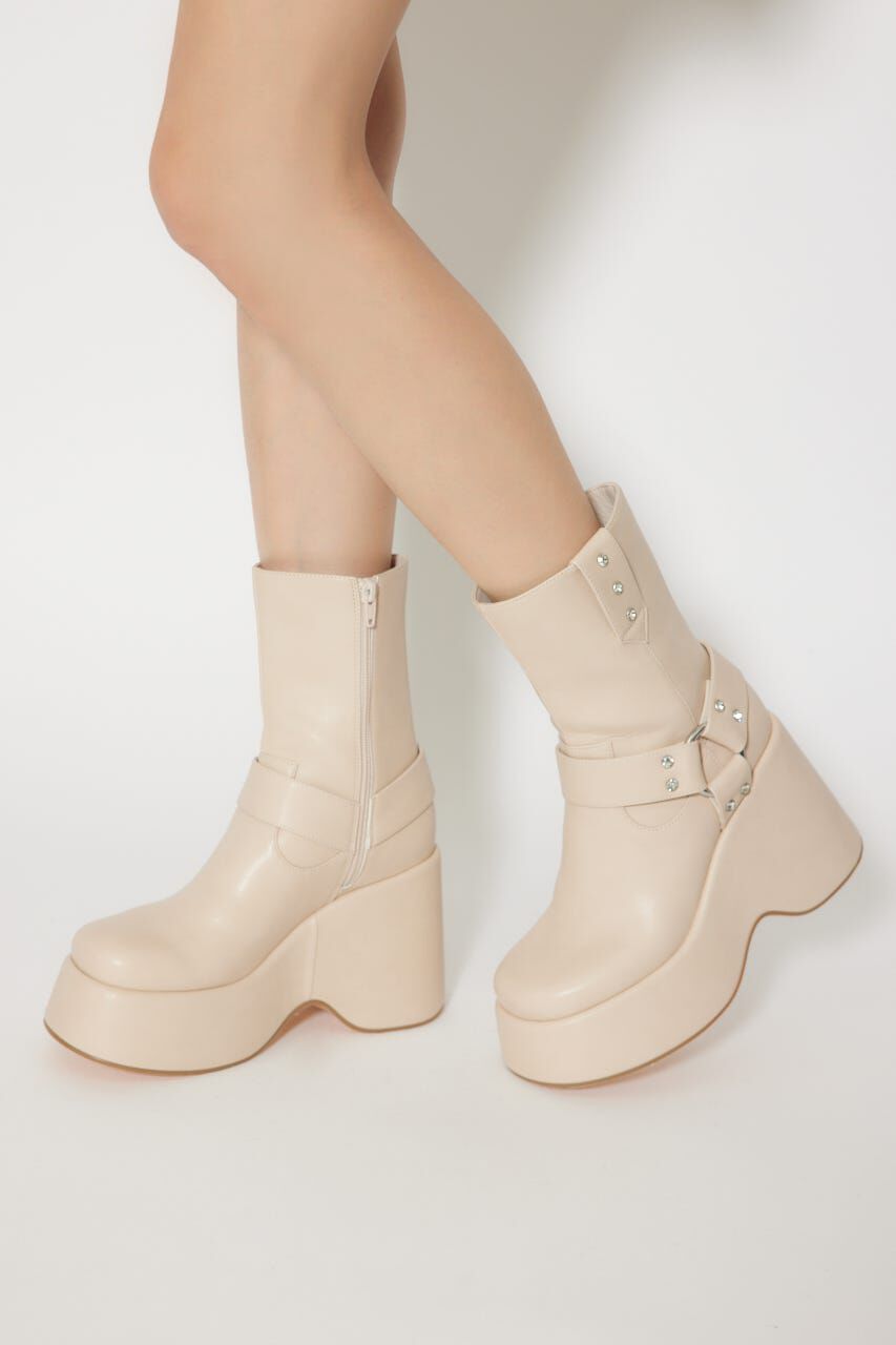 rienda「エンジニアウェッジヒールショートブーツ」|その他|IVOY3