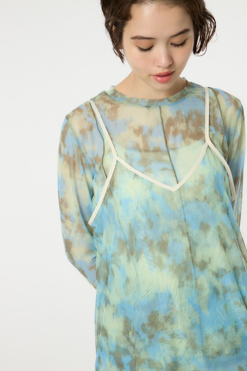 RODEO CROWNS「ニュアンスパターンシアートップス」|シャツ・ブラウス|