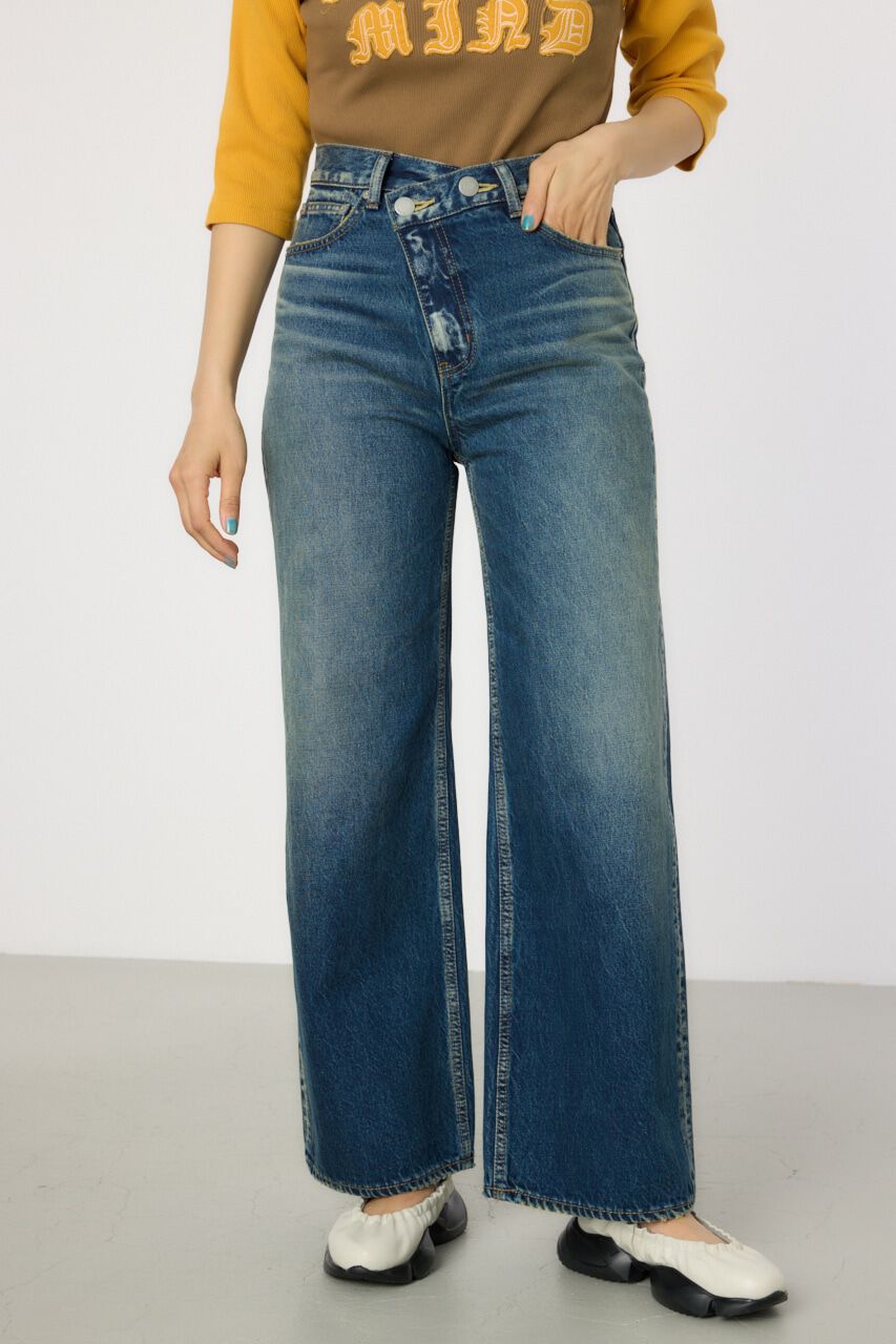 RODEO CROWNS「waist designフレアデニムパンツ」|デニム|