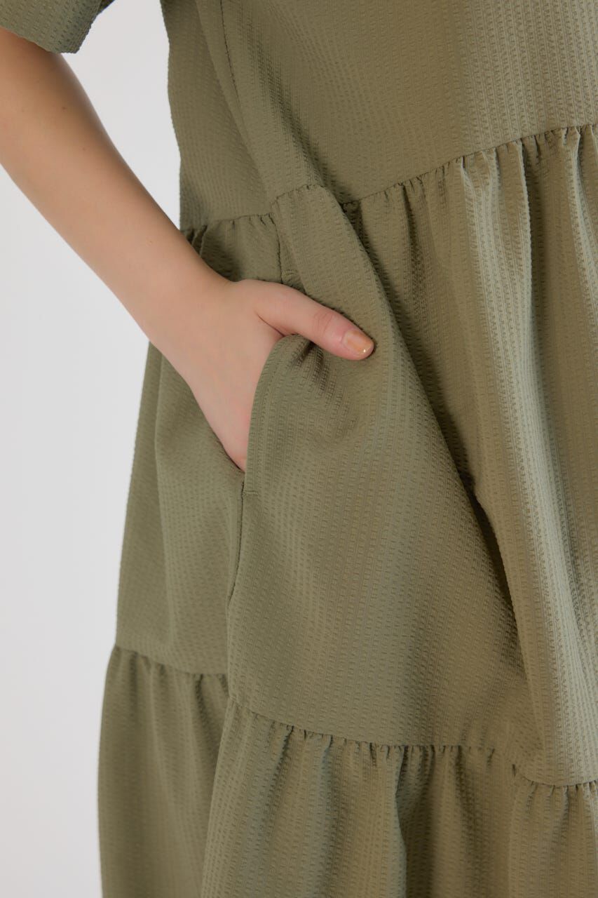 RODEO CROWNS「シアサッカーティアードワンピース」|ワンピース|