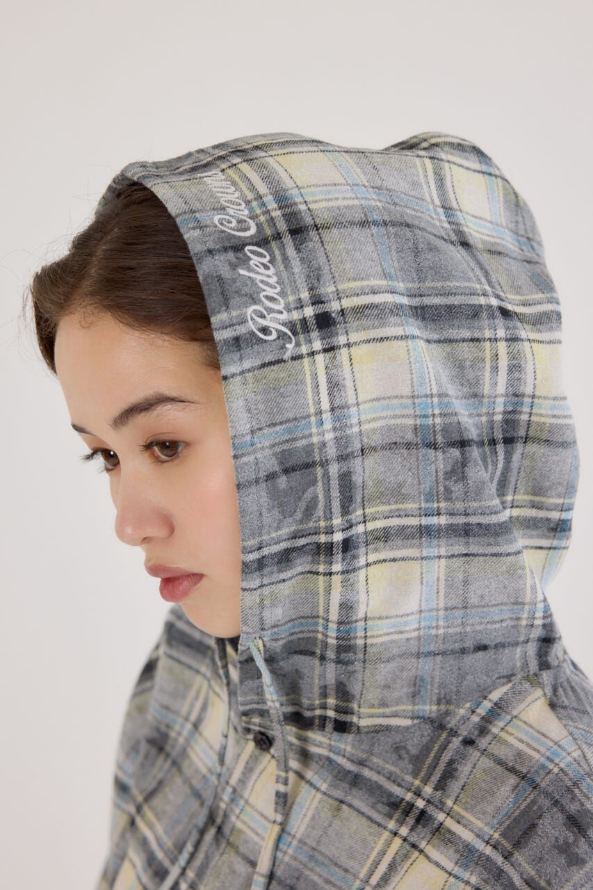 RODEO CROWNS「ヴィンテージチェックフードシャツ」|シャツ・ブラウス|
